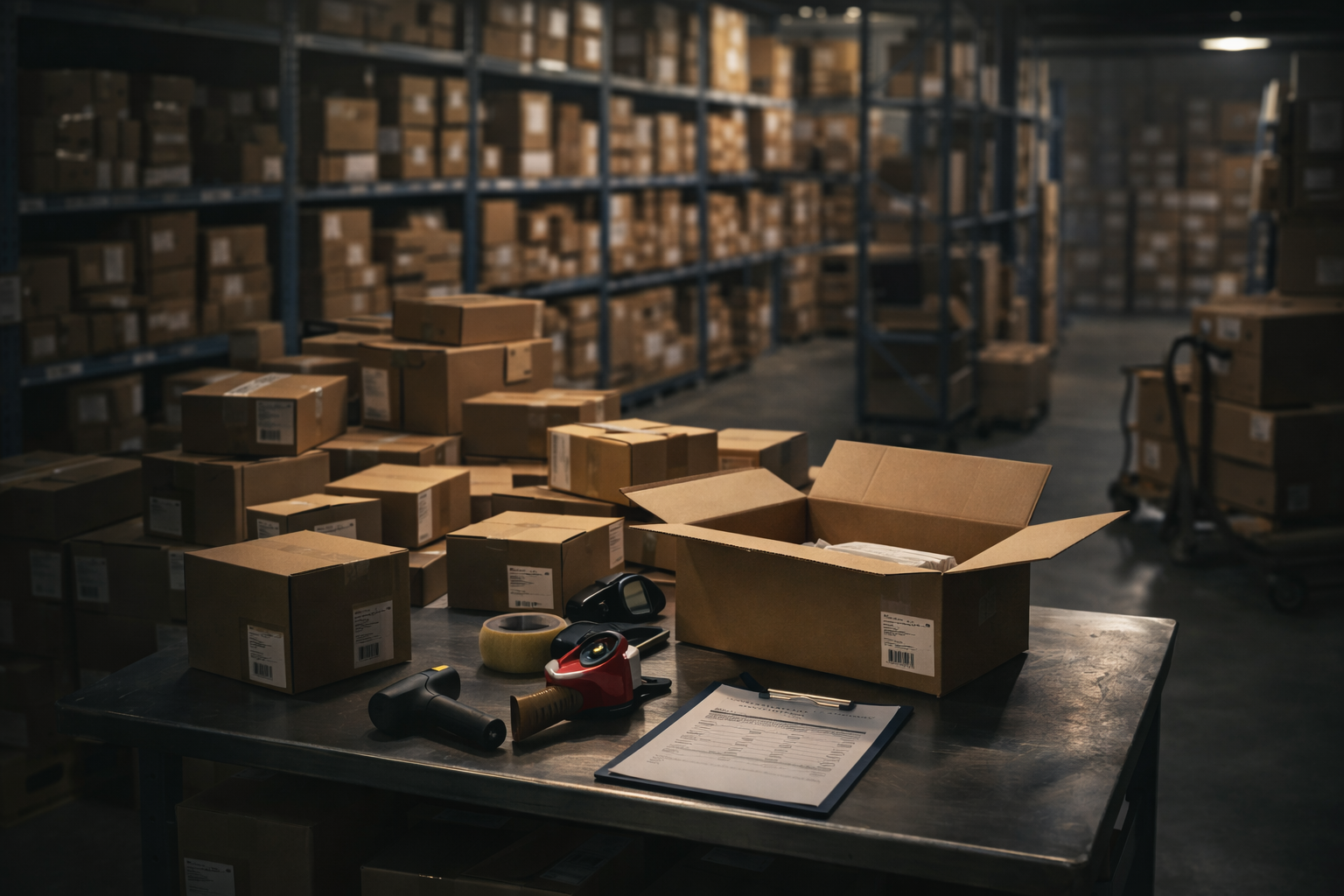 Supply chain and procurement paperwork